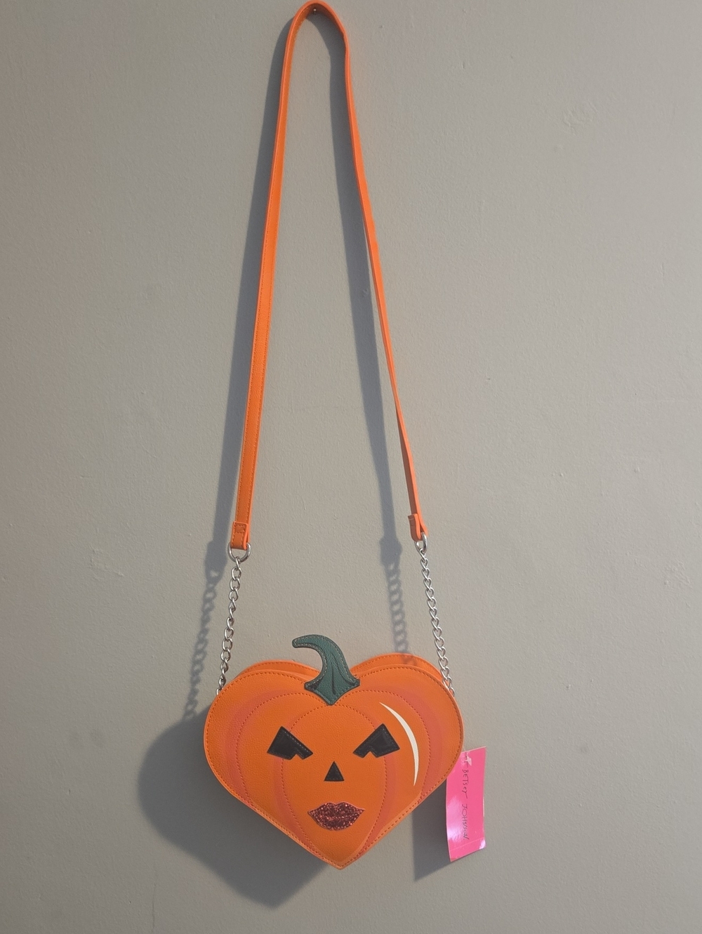 Betsey Johnson Pumpkin Face Bag